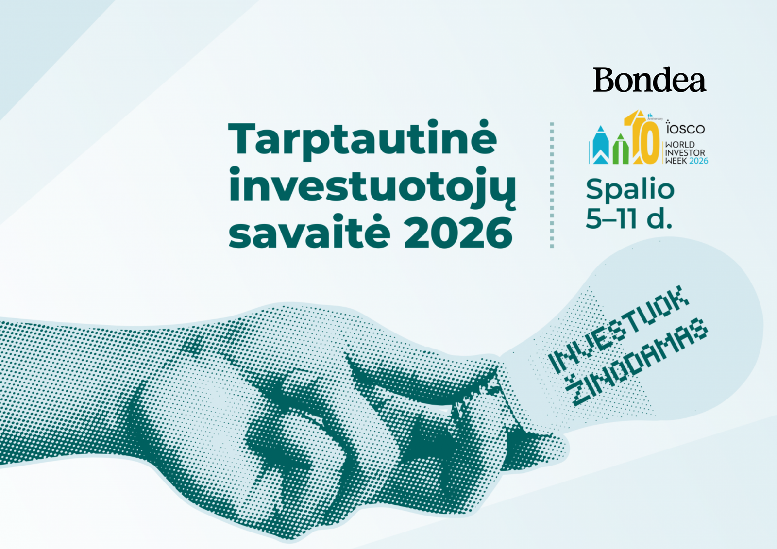 Tarptautinė investuotojų savaitė 2026 su Bondea: renginiai, dovanos ir naujos finansinio raštingumo iniciatyvos